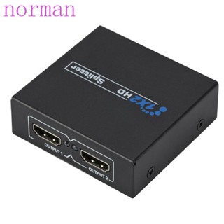 Norman ตัวแยกสัญญาณ Full HD HDMI 1 เป็น 2 เข้า 1 ออก 2 ตัวเมีย 1080P ขนาดเล็ก สําหรับเครื่องเล่น DVD Notebook PS3 HDTV