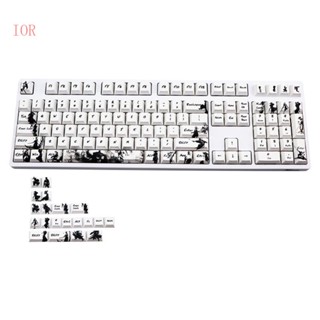 ชุดปุ่มกดคีย์บอร์ด IOR PBT 128 OEM ระดับไฮเอนด์ สําหรับคีย์บอร์ด Mechanical