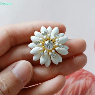 &lt;Dream&gt; กระดุมโลหะอัลลอย รูปดอกทานตะวัน ดอกทานตะวัน สําหรับตกแต่งผมเจ้าสาว DIY 5 ชิ้น ต่อล็อต