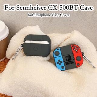 【ส่วนลด】เคสหูฟัง แบบนิ่ม ลายการ์ตูนพายสีม่วง สําหรับ Sennheiser CX 500BT Sennheiser CX 500BT