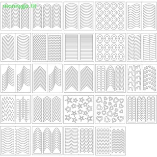 Monnygo สติกเกอร์ลายฉลุ สไตล์ฝรั่งเศส สําหรับตกแต่งเล็บ DIY