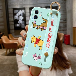 เคส OPPO A8 A15 A15S A31 A32 A33 A53 2020 A52 A92 A92S Reno 4Z 5G เคสโทรศัพท์มือถือแบบนิ่ม กันกระแทก ลายการ์ตูนจิงโจ้ พร้อมสายคล้องข้อมือ ขาตั้งวาง