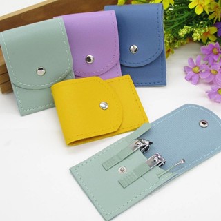 【TokTik Hot Style】กล่องเก็บอุปกรณ์ตกแต่งเล็บ หนัง PU หลากสี