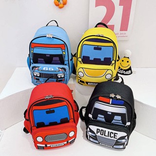 Childrens Schoolbag 3-6 Years Old Kindergarten Baby Boy Backpack Cartoon Car Backpack 1yZA