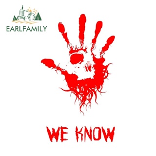 Earlfamily สติกเกอร์ไวนิล ลาย We Know Brotherhood กันน้ํา กันแดด ขนาด 13 ซม. x 7.5 ซม. สําหรับติดตกแต่งรถยนต์ รถจักรยานยนต์