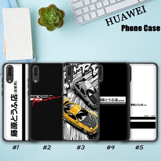 เคสโทรศัพท์มือถือแบบนิ่ม TPU ลายอะนิเมะ INITIAL D AE86 WV16 JN45 สําหรับ Huawei Nova 2i 3i 2 Lite 3 4E 5T 7 SE Y8S Y9S