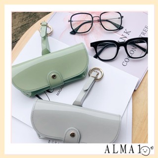 ALMA เคสแว่นตา พร้อมเชือกเส้นเล็ก หนัง PU เจลลี่ สีสดใส แฟชั่นสําหรับผู้หญิง