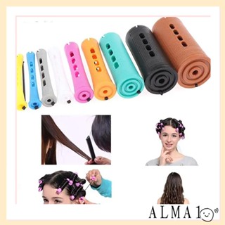 Alma โรลม้วนผม แบบยืดหยุ่น ไม่เป็นอันตราย สําหรับจัดแต่งทรงผม DIY