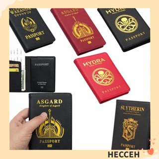 Hecceh เคสหนัง PU ใส่หนังสือเดินทาง นามบัตร ลายโลโก้ L สําหรับทุกเพศ