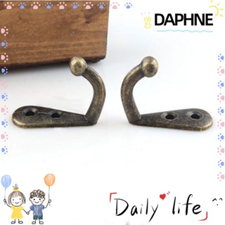 DAPHNE 10 ชิ้น โลหะ โบราณ ตะขอ ย้อนยุค ที่ใส่กุญแจ ชั้นเก็บของ ประตู ผนัง