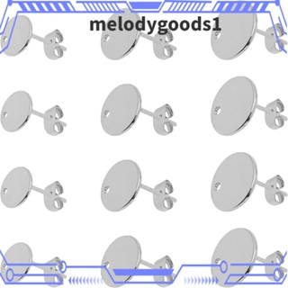 MELODYGOODS1 ต่างหูสตั๊ด พร้อมรู ทรงกลม ผีเสื้อ ด้านหลัง แบน กลม ต่างหู โพสต์ เครื่องประดับ สเตนเลส ต่างหู ทรงกลม ต่างหูสตั๊ด สําหรับผู้หญิง