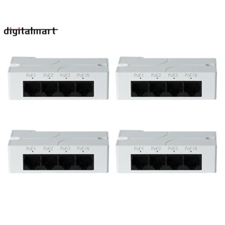 ตัวขยายพอร์ต 1 เป็น 3 พอร์ต POE IEEE802.3Af IP แบบเปลี่ยน สําหรับกล้อง POE Switch NVR IP 4 ชิ้น