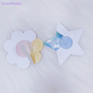 Standhappy ใหม่ สติกเกอร์ติดหน้าอก ระบายอากาศ น่ารัก ใช้แล้วทิ้ง สําหรับผู้หญิง 1 คู่