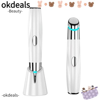 OKDEALS เครื่องมือนวดใบหน้า รอบดวงตา ลดริ้วรอย ลดรอยคล้ําใต้ตา