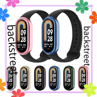 Backstreet TPU เคสสมาร์ทวอทช์ ชุบ ป้องกันรอย สําหรับ Xiaomi Mi Band 8