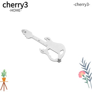 Cherry3 พวงกุญแจสเตนเลส TSA ขนาดเล็ก สีเงิน สีดํา สําหรับเปิดขวด 2 ชิ้น