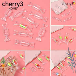 Cherry3 กล่องเก็บเครื่องประดับ ลูกอม แบบใส 1 2 5 10 ชิ้น