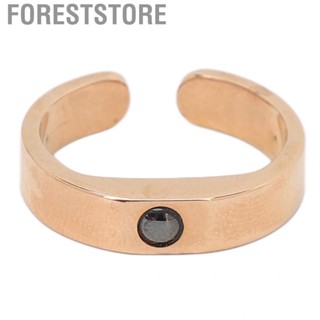 Foreststore Open Snoring Ring Electroplating Adjusted Improve Sleep Breathing for Men Women -snoring