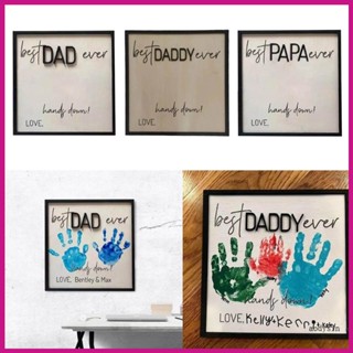 แผ่นป้ายไม้ Aod for Dad Papa from Kids DIY สําหรับตกแต่งโต๊ะทํางาน