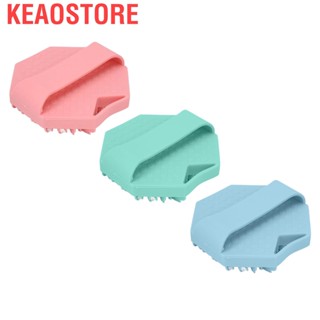 Keaostore Silicone Body Scrubber Exfoliating Mild Ergonomic Food Grade Bathing Brush with Hole