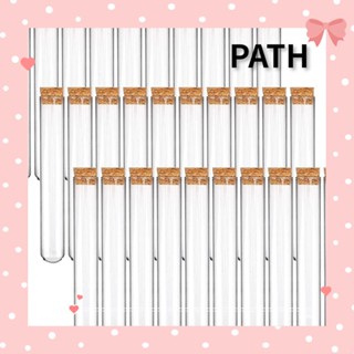 PATH หลอดทดลองวิทยาศาสตร์ แบบใส 15×100 มม. 13 มล. พร้อมจุกไม้คอร์ก สําหรับทดลองทางวิทยาศาสตร์ 30 ชิ้น