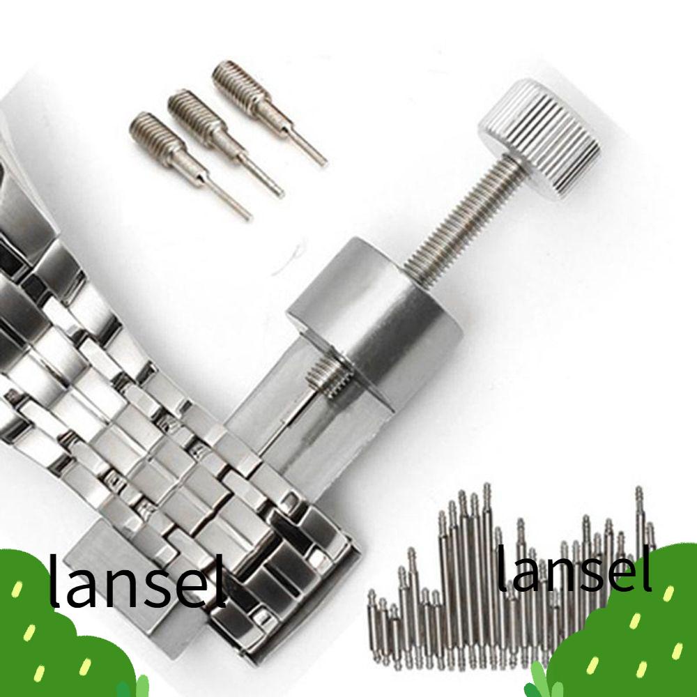 Lansel ใหม่ ชุดเครื่องมือซ่อมแซมสายนาฬิกาข้อมือ โลหะ สปริงบาร์ ปรับได้ หลากสี