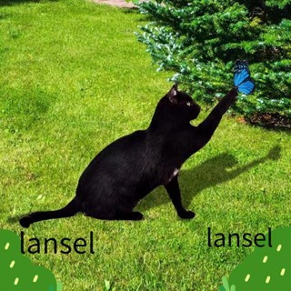 Lansel รูปปั้นแมวอะคริลิค สําหรับตกแต่งสวน กลางแจ้ง