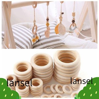 Lansel แหวนไม้ แบบแขวน หลายขนาด อุปกรณ์เสริม|แหวนไม้ ทรงกลม สําหรับตกแต่งเครื่องประดับ