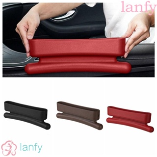 Lanfy กล่องเก็บของในรถยนต์ ABS แบบนิ่ม อเนกประสงค์ สีดํา น้ําตาล แดง