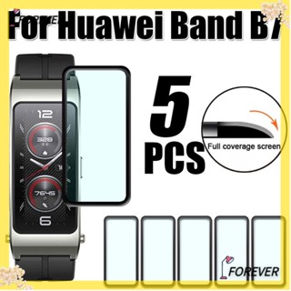 FOREVER ฟิล์มใส ป้องกันรอยขีดข่วน 3D อุปกรณ์เสริม สําหรับ Huawei Band B7 5 ชิ้น