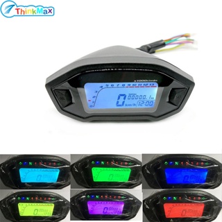 เครื่องวัดความเร็วดิจิทัล LCD 12V 13000rpm มีไฟแบ็คไลท์ สําหรับรถจักรยานยนต์