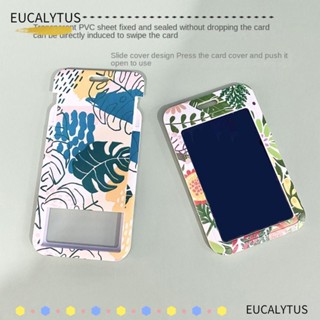 Eutus กระเป๋าใส่บัตรเครดิต ABS พร้อมสายคล้องคอ สีเขียว สําหรับนักเรียน