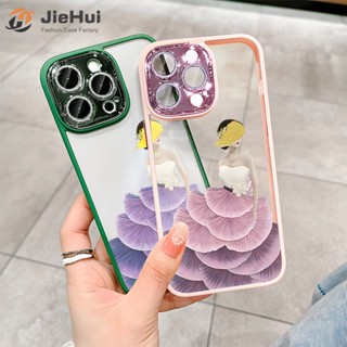 Jiehui เคสโทรศัพท์มือถือแฟชั่น สีม่วงเข้ม สําหรับ iPhone 14 13 12 11 Pro Max Plus Flash Drill ZY111 Allure Dark Purple ZY112