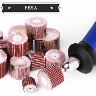 Fesa กระดาษทรายขัดล้อ ขนาดเล็ก 80-600 กริต สําหรับขัดกระดาษทรายโรตารี่ งานไม้ 10 ชิ้น