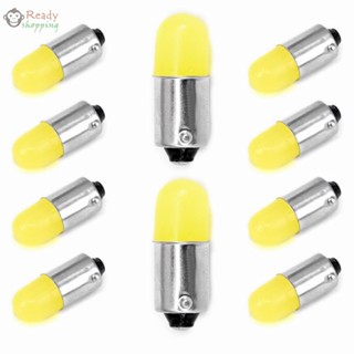 ใหม่ล่าสุด หลอดไฟเลี้ยว BA9S 30 ลูเมน 12V COB สีขาว สําหรับรถยนต์ 10 ชิ้น