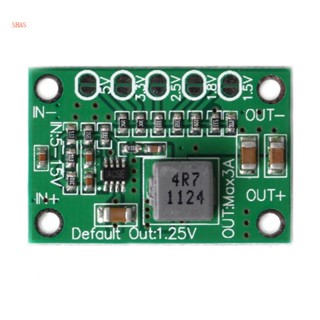 Shas บอร์ดแปลงพาวเวอร์ DC 5-16V เป็น 1 25V 1 5V 1 8V 2 5V 3 3V 5V 3A