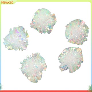 {Newcat} ลูกบอลกระดาษ มีเสียง สีแคนดี้ ของเล่นสําหรับสัตว์เลี้ยง แมว 5 ชิ้น