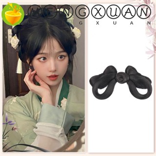 Mengxuan Hanfu Hair Chignon DIY วิกผมนุ่ม สไตล์โบราณ พร็อพถ่ายภาพเจ้าหญิง สําหรับผู้หญิง