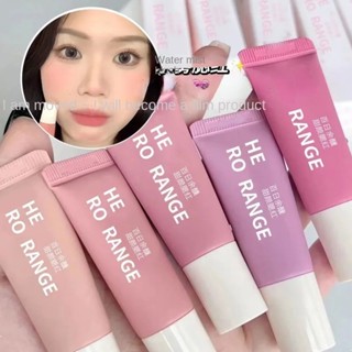 Herorange บลัชออนแต่งหน้า เนื้อแมตต์ ให้ความชุ่มชื้น กันน้ํา ติดทนนาน สีชมพู