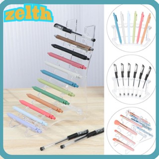 Zelth ชั้นวางปากกาลูกลื่น แปรงแต่งหน้า แบบอะคริลิค 6 ช่อง 12 ช่อง สําหรับเด็ก