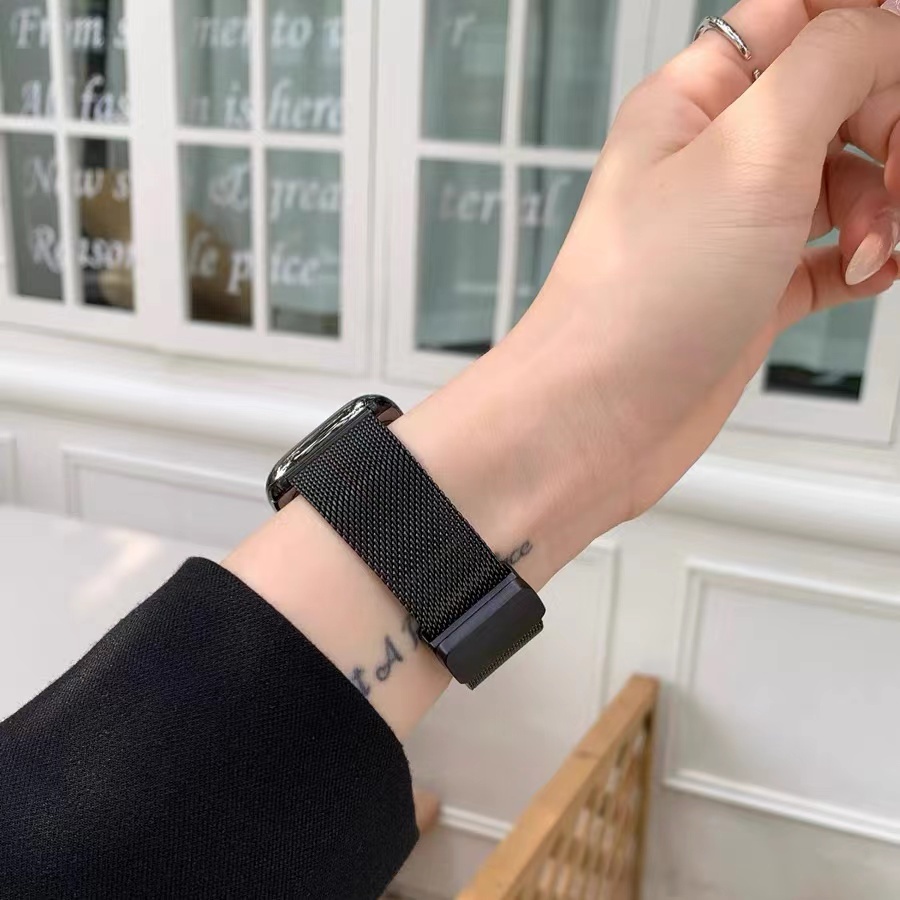 ใหม่ สายนาฬิกา สายเลสแม่เหล็กล็อค สำหรับ Smartwatch ขนาด 38/40/41mm 42/44/45/49mm