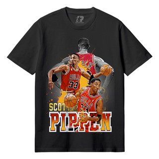 เสื้อยืดพิมพ์ลาย Nba - PIPPENE เสื้อยืดผ้าฝ้าย แขนสั้น พิมพ์ลาย 30s s m - l - xl - xxl kaos Basketball distro kobe bryan