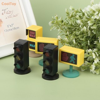 Cooltoy โมเดลสัญญาณไฟจราจร ของเล่น สําหรับตกแต่งบ้านตุ๊กตา 1 ชิ้น