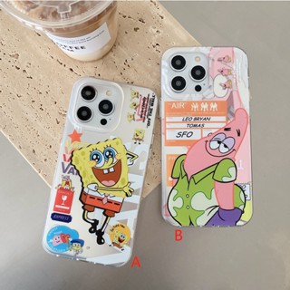 พร้อมส่ง ใหม่ เคสโทรศัพท์มือถือ ลายสพันจ์บ็อบ สแควร์แพนท์ หลากสี สําหรับ iphone14 promax 14 14pro 14plus 13 12 11 13PROMAX