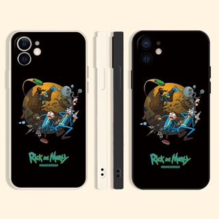 Rick เคสไอโฟน 11 12 13 14 pro max case iPhone 7 8 Plus Se2020 8พลัส เคส X Xr Xs Max fiction morty phone cover