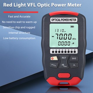  Ryo Tools เครื่องวัดพลังงานไฟเบอร์ออปติก 20KM แสงสีแดง VFL Visual Fault Locator เครื่องทดสอบสายเคเบิลสุทธิเครื่องวัดแสง