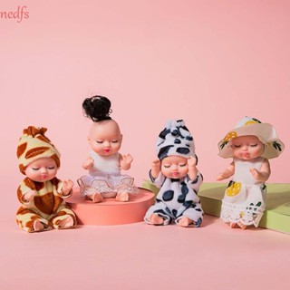 Nedfs ตุ๊กตาเด็กนอนหลับ ตุ๊กตาเด็กผู้หญิง สีสันสดใส ของเล่นน่ารัก DIY ตุ๊กตาของเล่น ตุ๊กตาปลอบประโลม ตุ๊กตาแฟชั่นเด็ก ตุ๊กตาเด็กใหม่