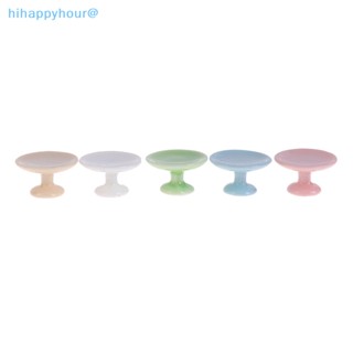 Hihappyhour ถาดวางเค้ก ผลไม้ กระทะ ขนมหวานจิ๋ว 1:12 สําหรับตกแต่งบ้านตุ๊กตา ห้องครัว