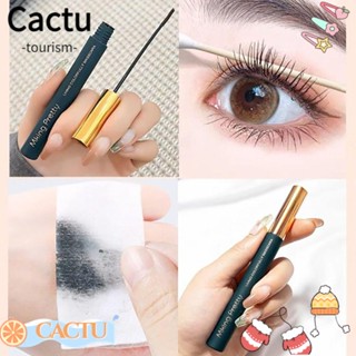 Cactu ขนตางอน แบบกันน้ํา สีดํา สีฟ้า สีน้ําตาล เครื่องสําอางแต่งหน้า สําหรับผู้หญิง