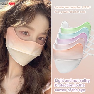 【ice Silk Uv Protection】silk Mask Summer Sun Protection Masks Anti Dust Breathable Full Face Masks Reusable and Washable Cloth homelove